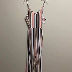 Striped jumpsuit